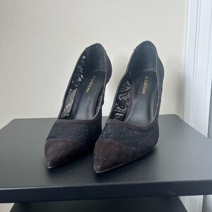 Le Château Black Lace Heels